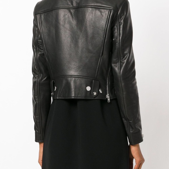 Leather biker jacket - Picture 5 of 16